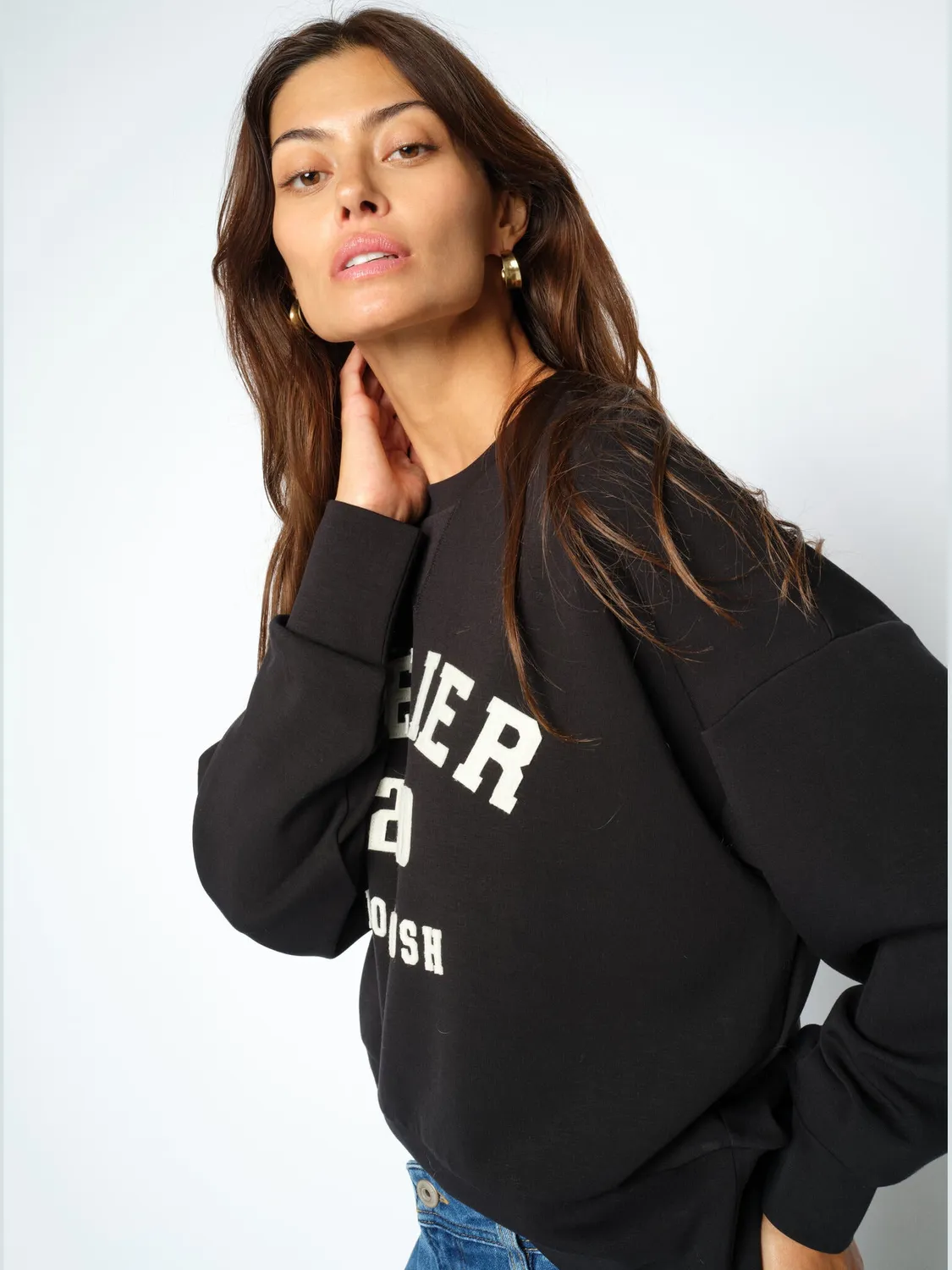 Mos Mosh MMNima Sweatshirt Port Royale Oversize