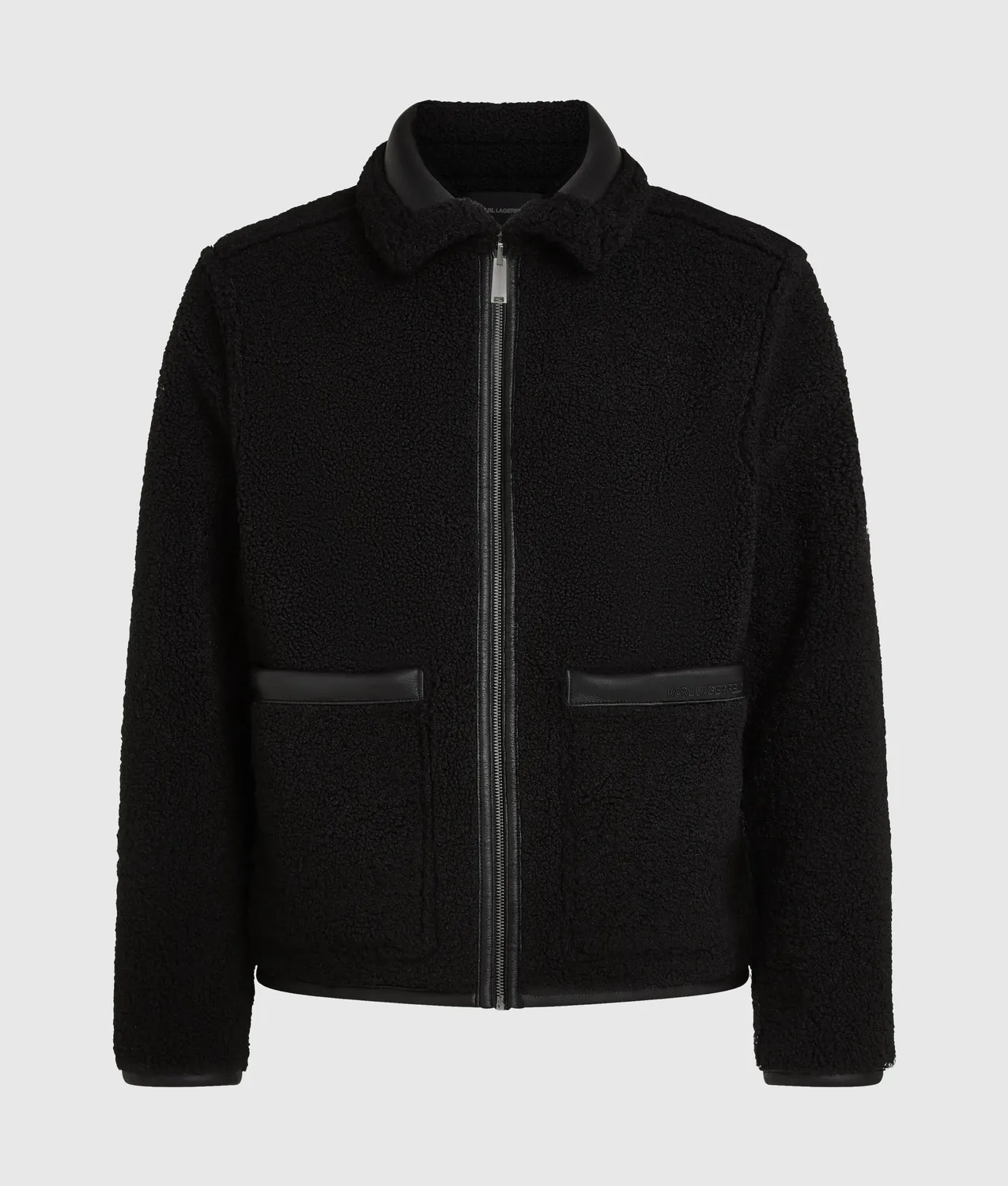 Karl Lagerfeld Faux-Shearling Reversible Jacke Wende XS-XL