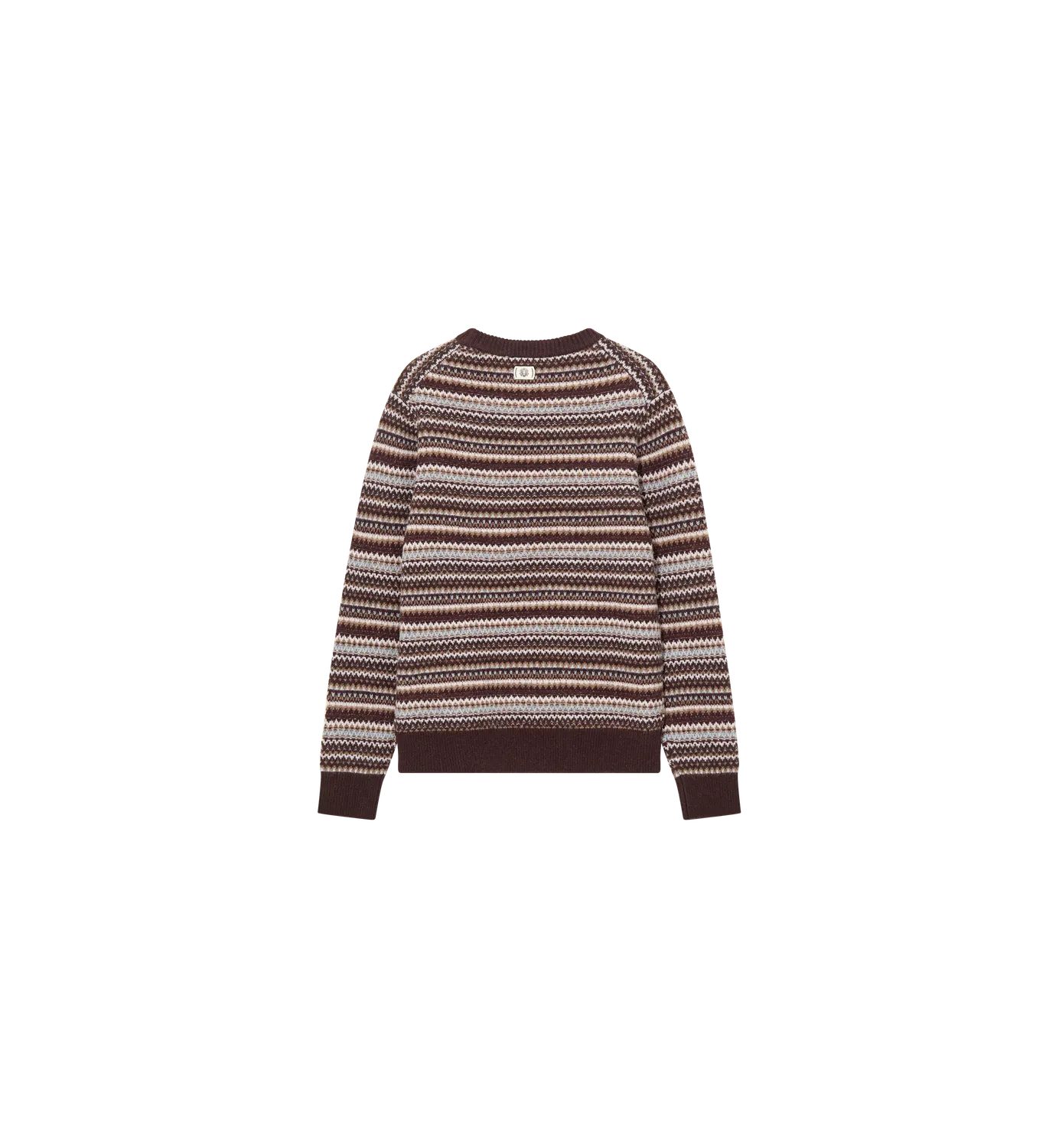 Mos Mosh Laporte Pence Strickpullover Chocolate Brown Jacquard
