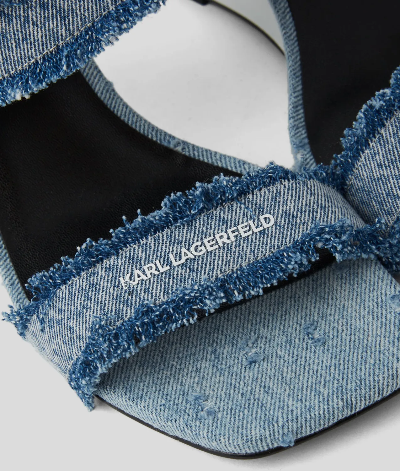 Karl Lagerfeld Waverly Sandalen Denim Keilabsatz Gr. 4-10