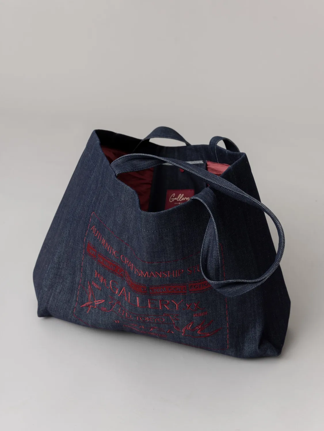 Mos Mosh MMGGallery Circle Denim Tote Bag Indigo