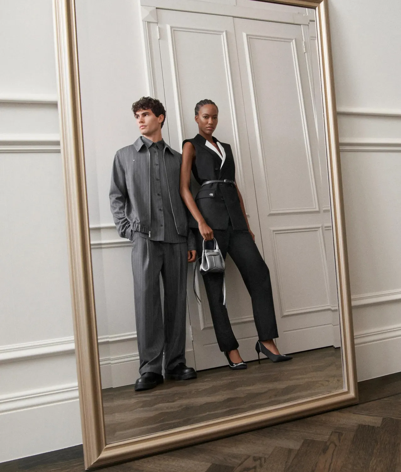 Karl Lagerfeld Pinstripe Wollblazer Nadelstreifen Jacke