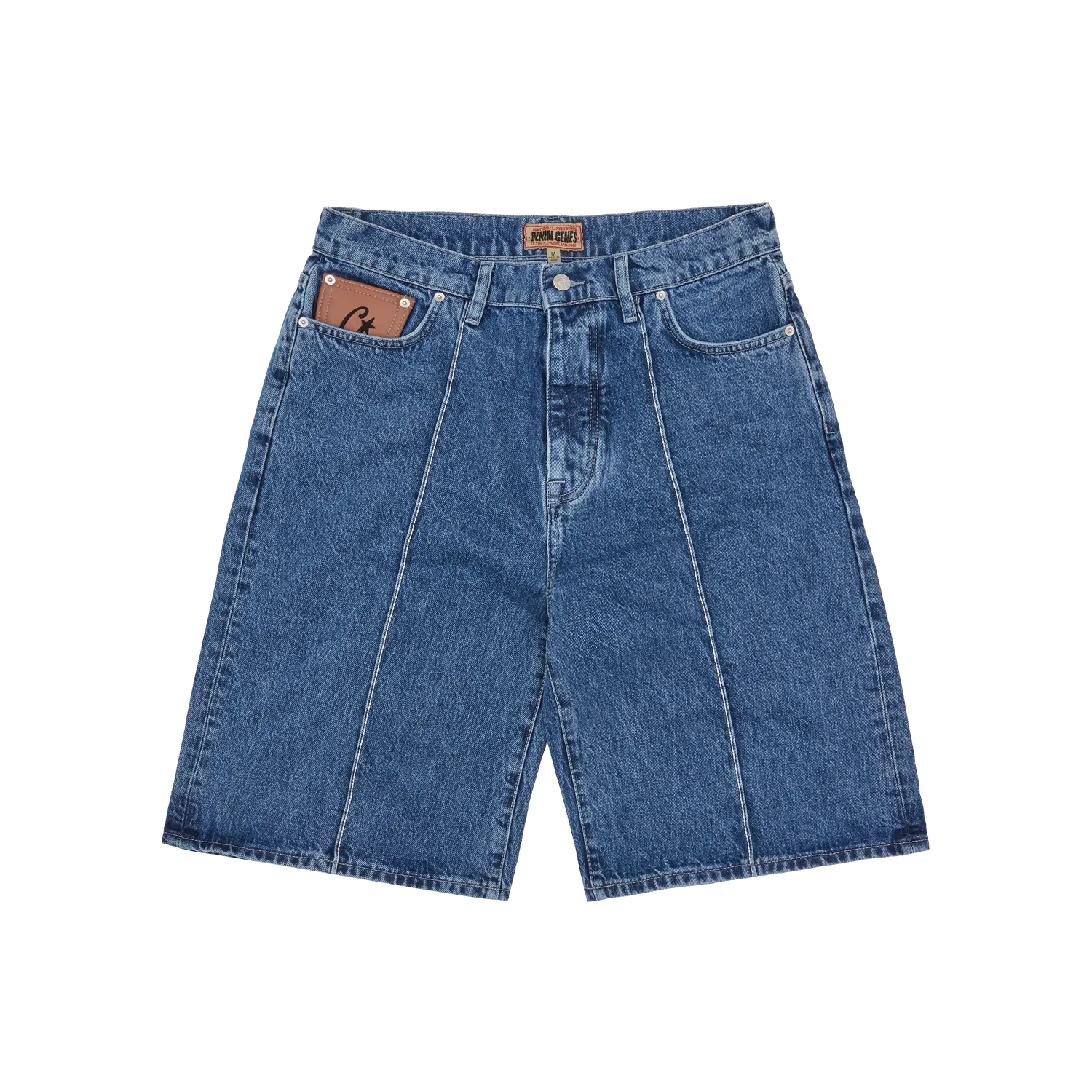 Corteiz C-Star Denim Shorts Midwash Baggy