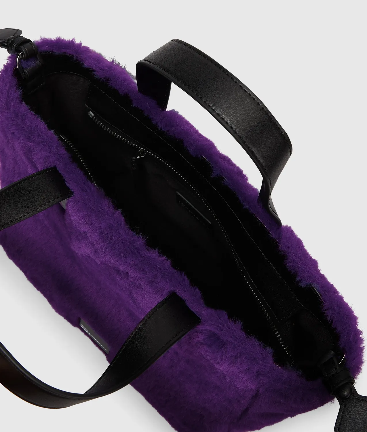 Karl Lagerfeld KL Jeans Box Logo Furry Mini-Tote Plüsch