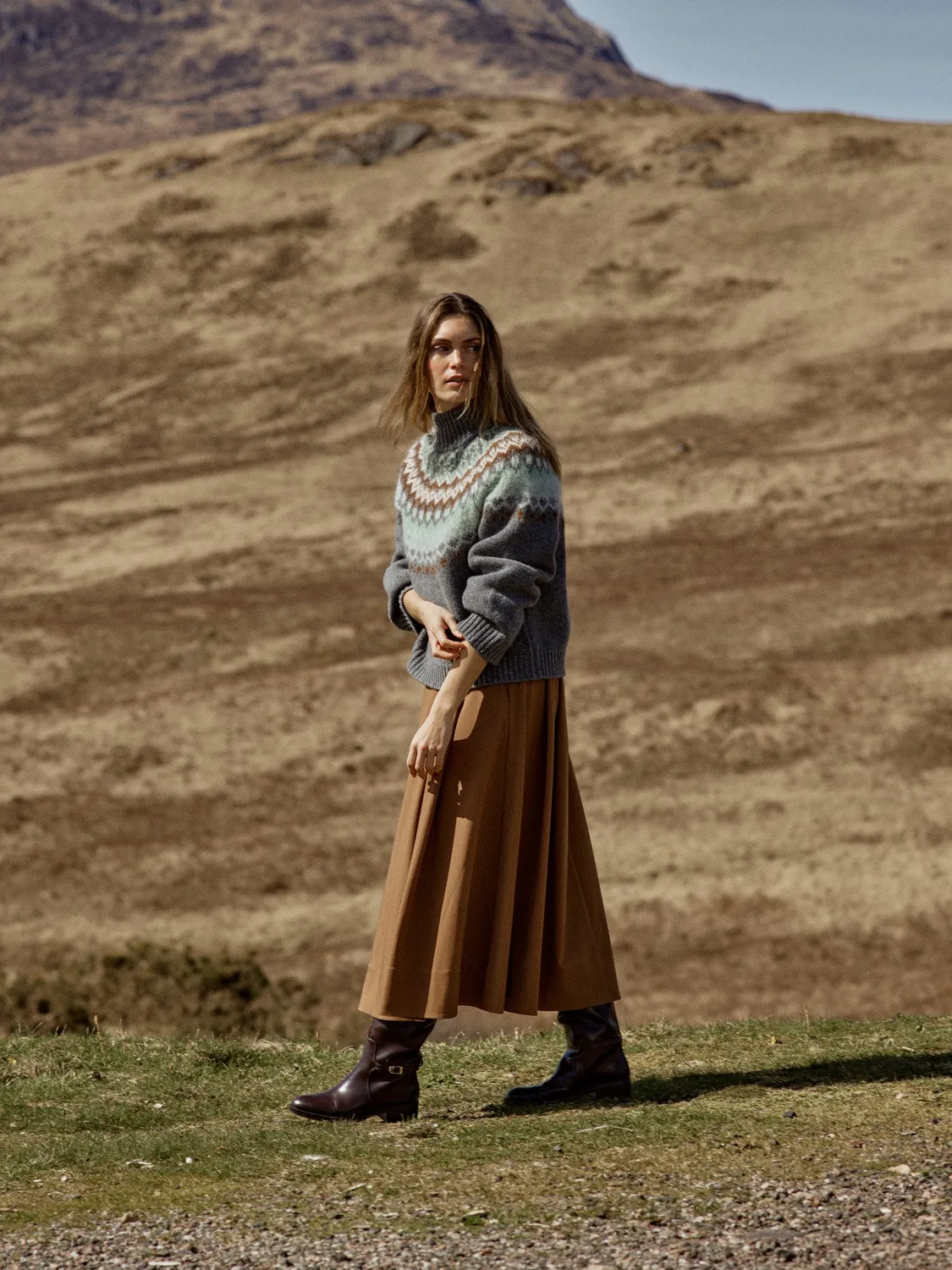 Mos Mosh MMDaya Fjord Highneck Pullover Jacquard
