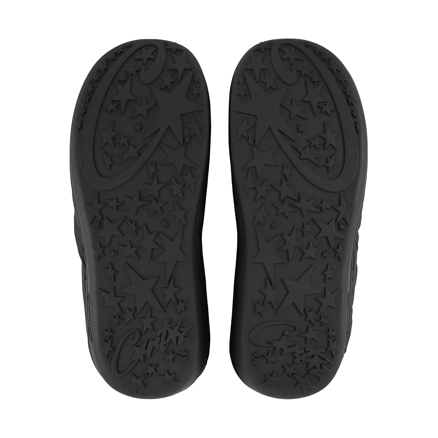 Corteiz Crib Crep Hausschuhe Schwarz Nylon