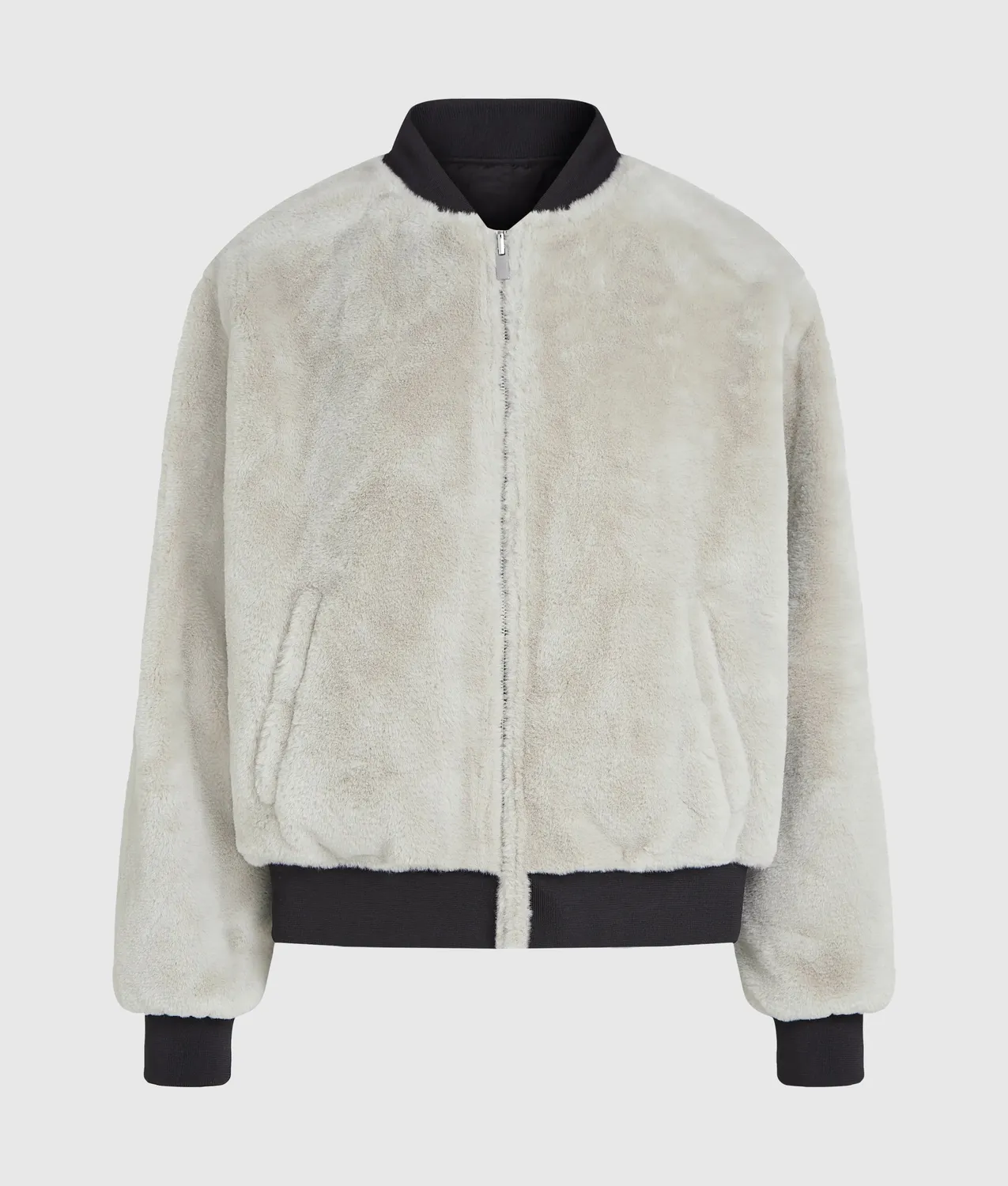 Karl Lagerfeld Reversible Bomberjacke Kunstfell Wende