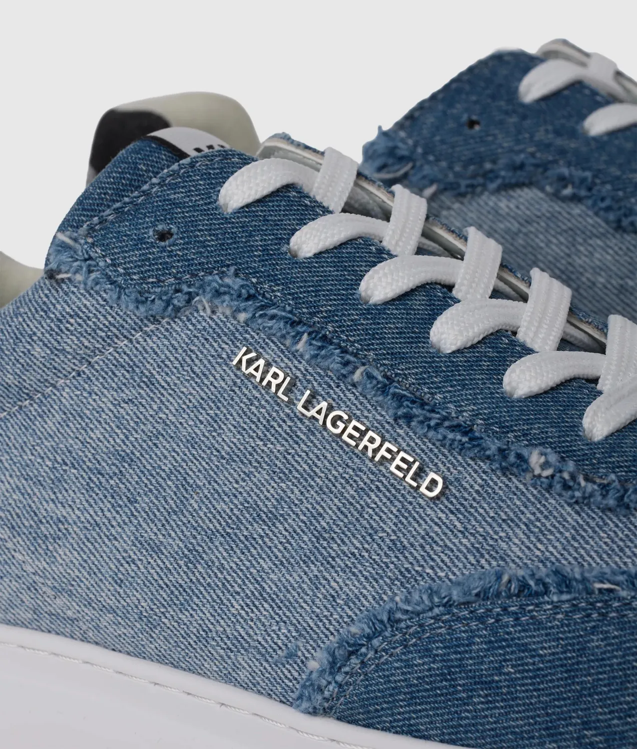 Karl Lagerfeld Anakapri Denim Sneakers Keil Größe 7