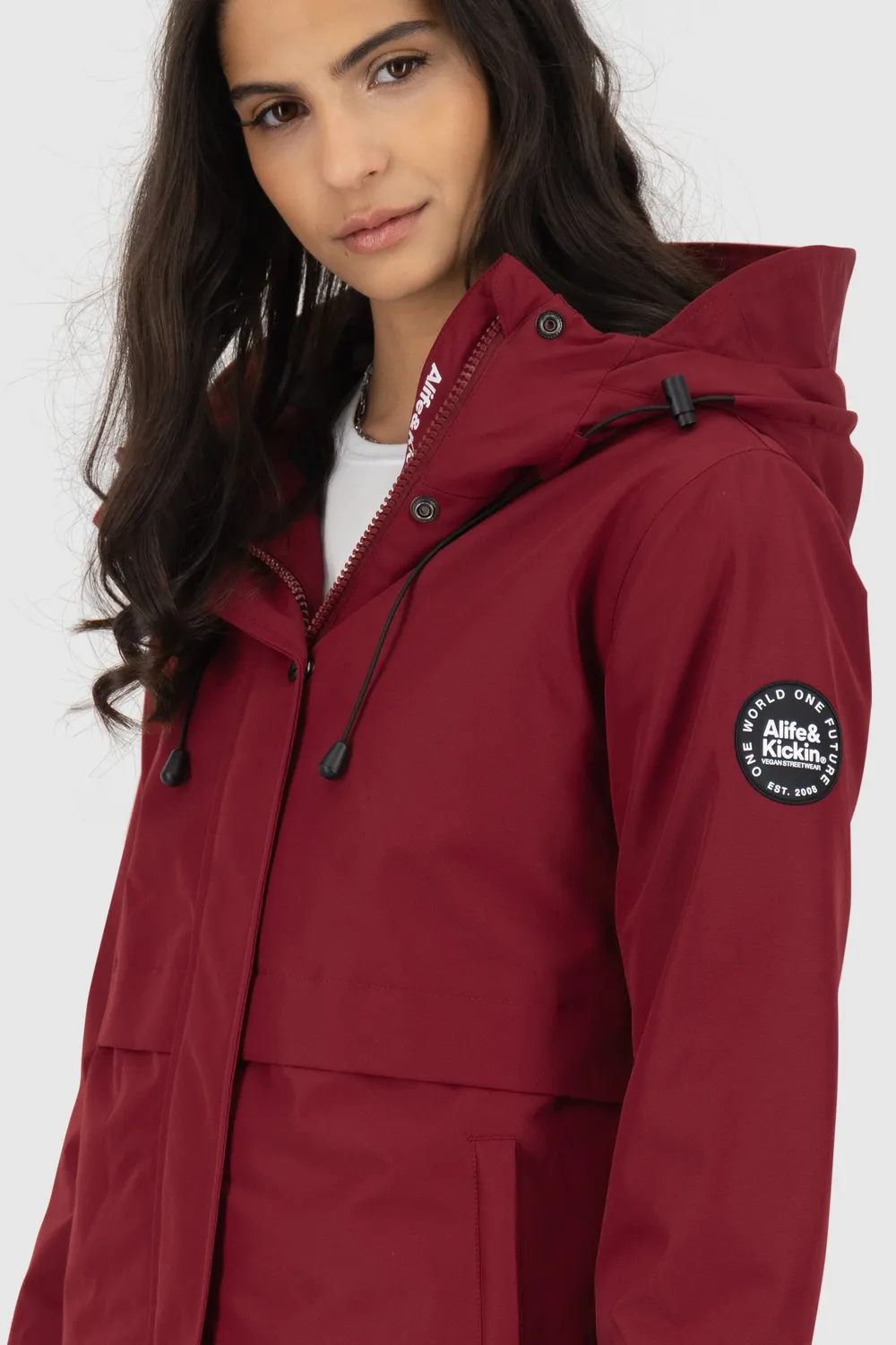 Alife & Kickin MarlyAK A Funktionsjacke Dunkelrot tailliert