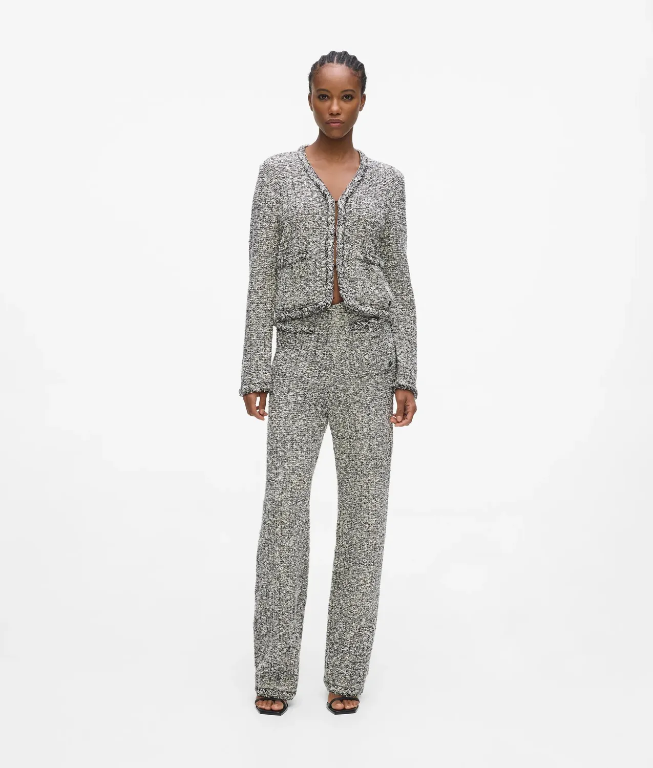 Karl Lagerfeld Bouclé Strickhose Anzughose Damen
