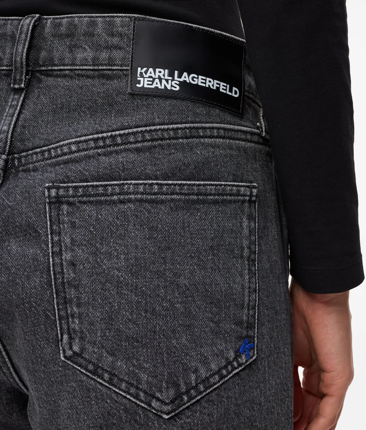 Karl Lagerfeld Jeans High-Rise Straight Stretch