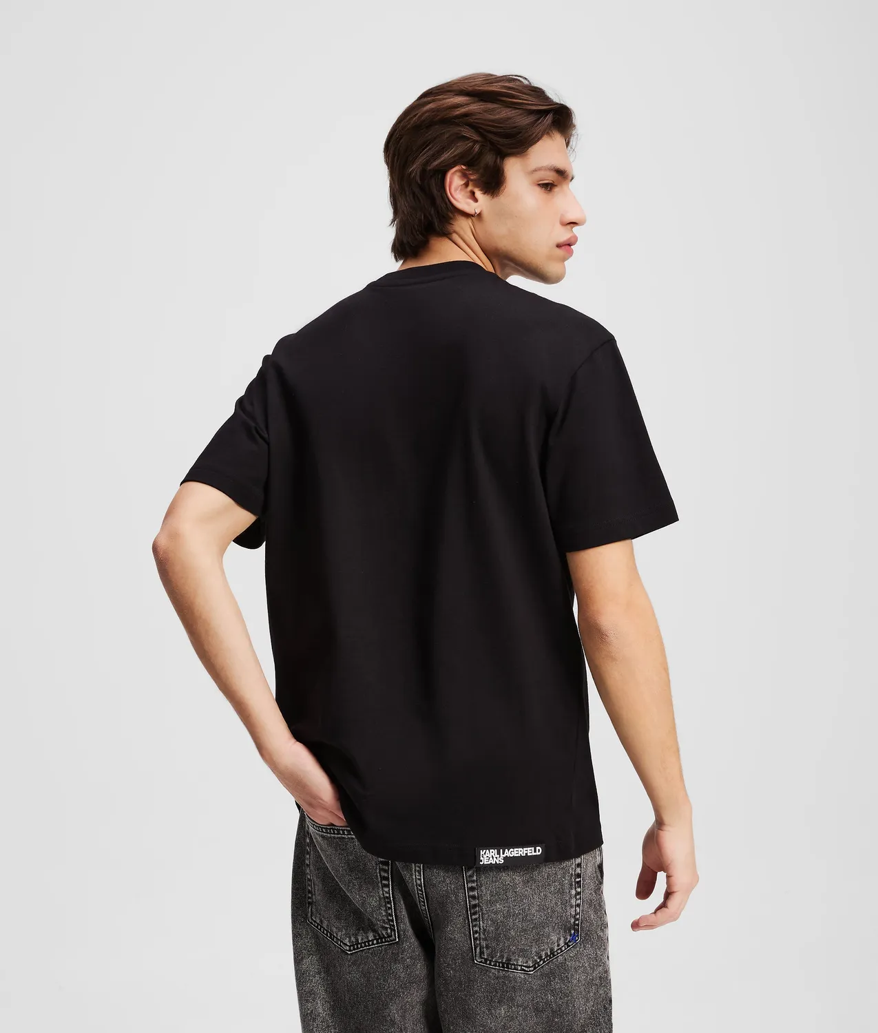 Karl Lagerfeld Jeans Logo T-Shirt regular mit Brustlogo