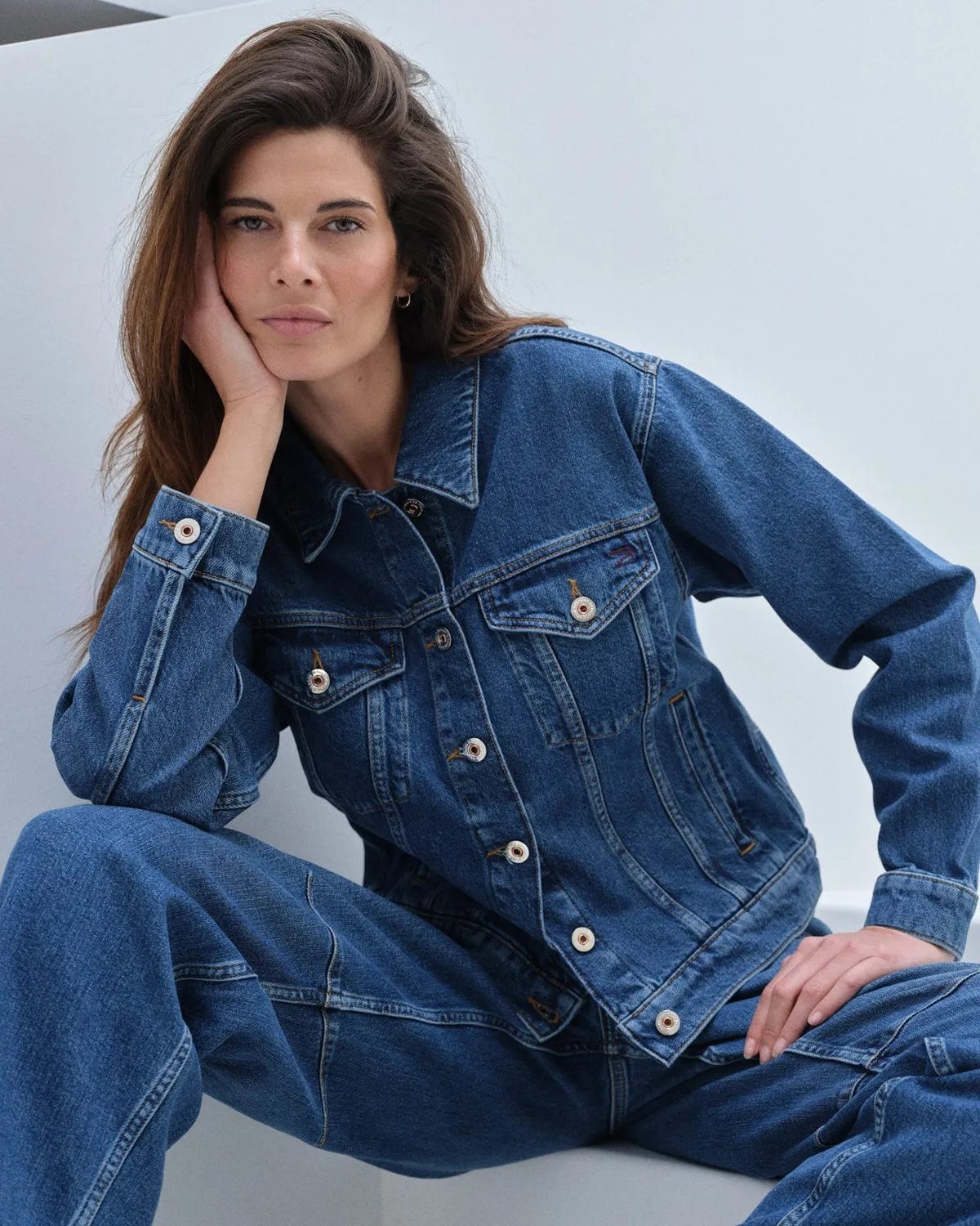 Mos Mosh MMSaima Authentic Jeansjacke Blau Regular