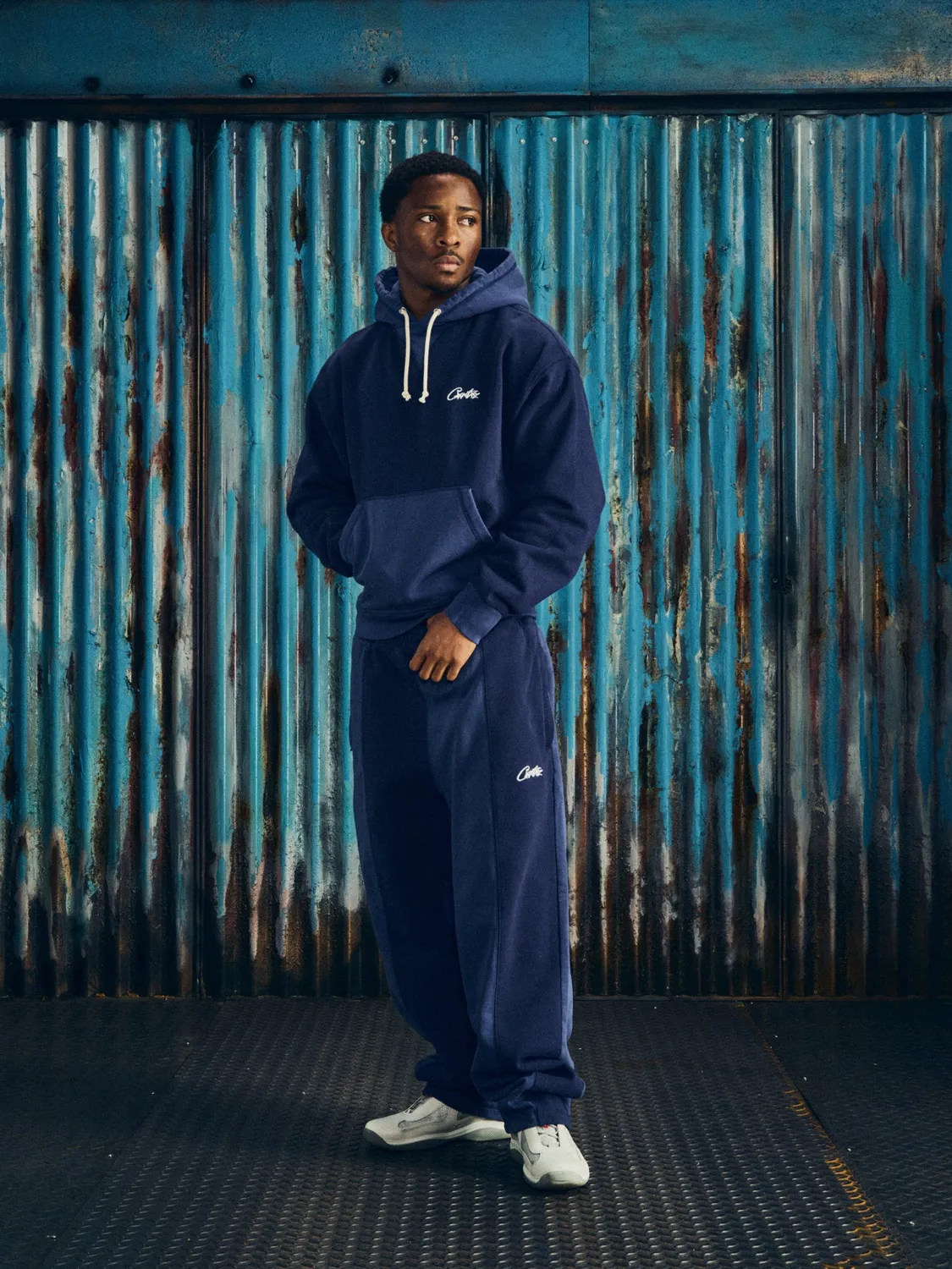 Corteiz Hmp Contrast Hoodie Navy S-XXL Fleece