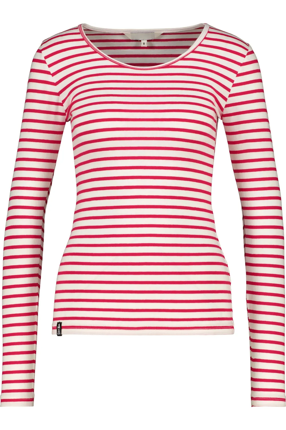 Alife & Kickin BerthaAK A Longsleeve Rot Damen gestreift