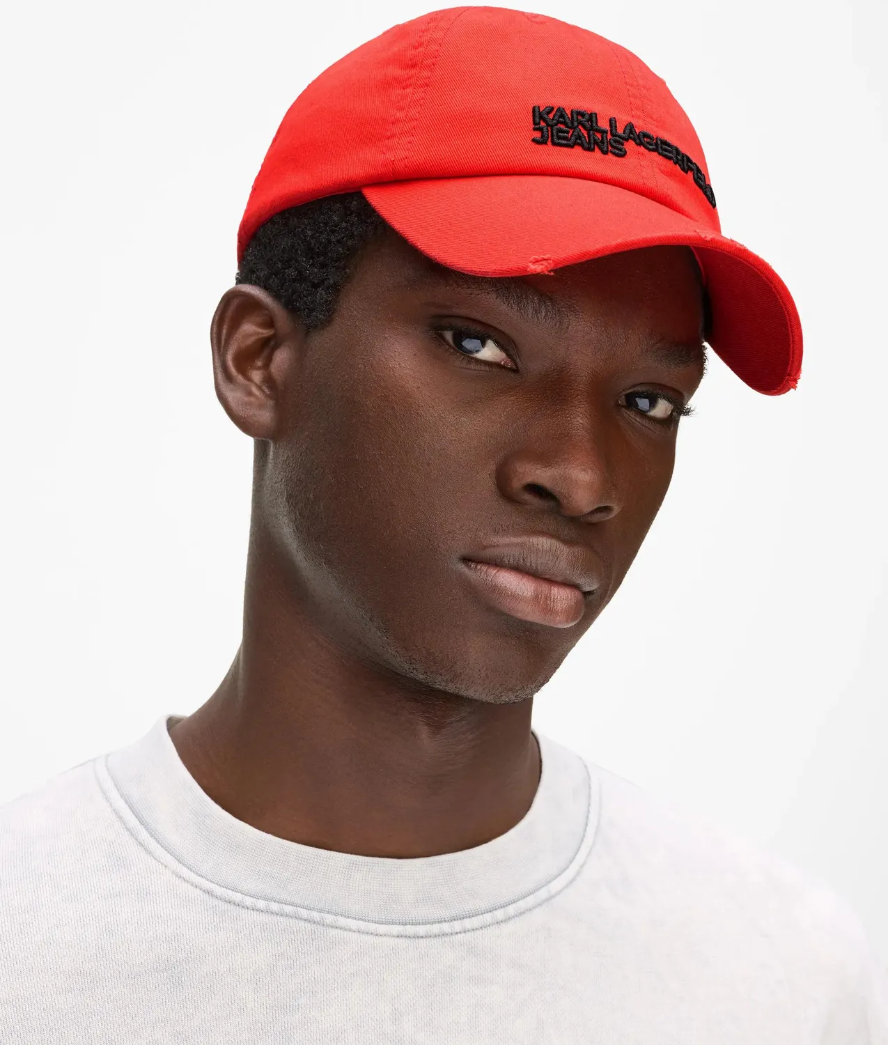 Karl Lagerfeld KL Jeans Cap bestickt Baumwolle