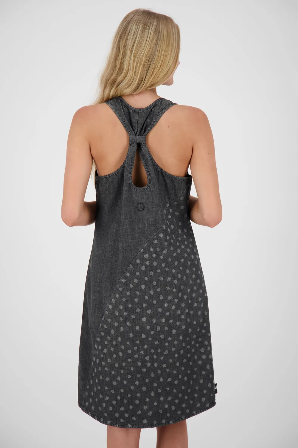 Alife & Kickin CameronAK DNM Kleid Schwarz Denim kurz