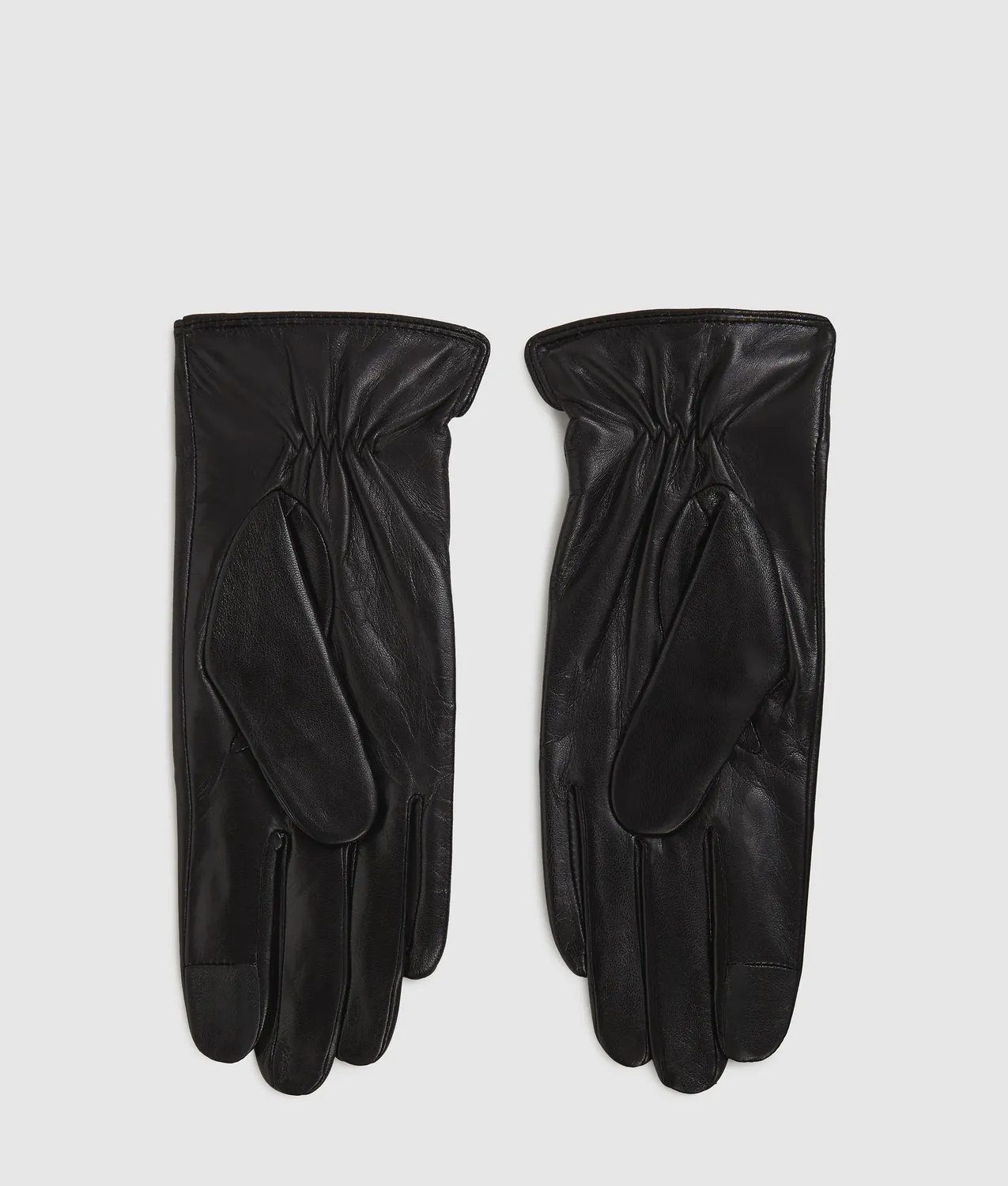 Karl Lagerfeld Ikon Leder-Handschuhe schwarz S-L