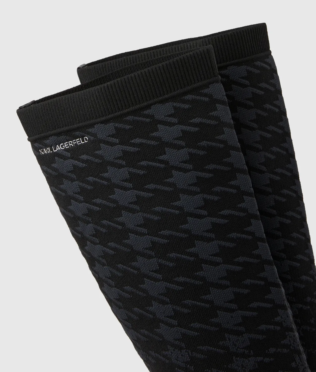 Karl Lagerfeld Pandara Stiefel Kniehoch Hahnentritt