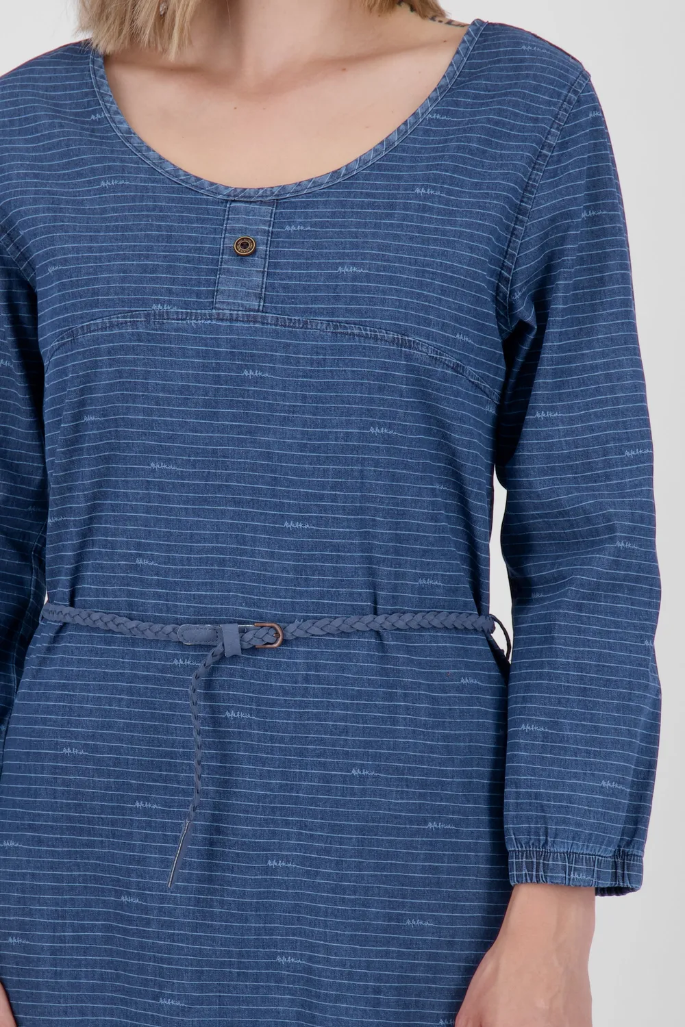 Alife & Kickin DoroAK DNM B Longsleeve Dress Dunkelblau