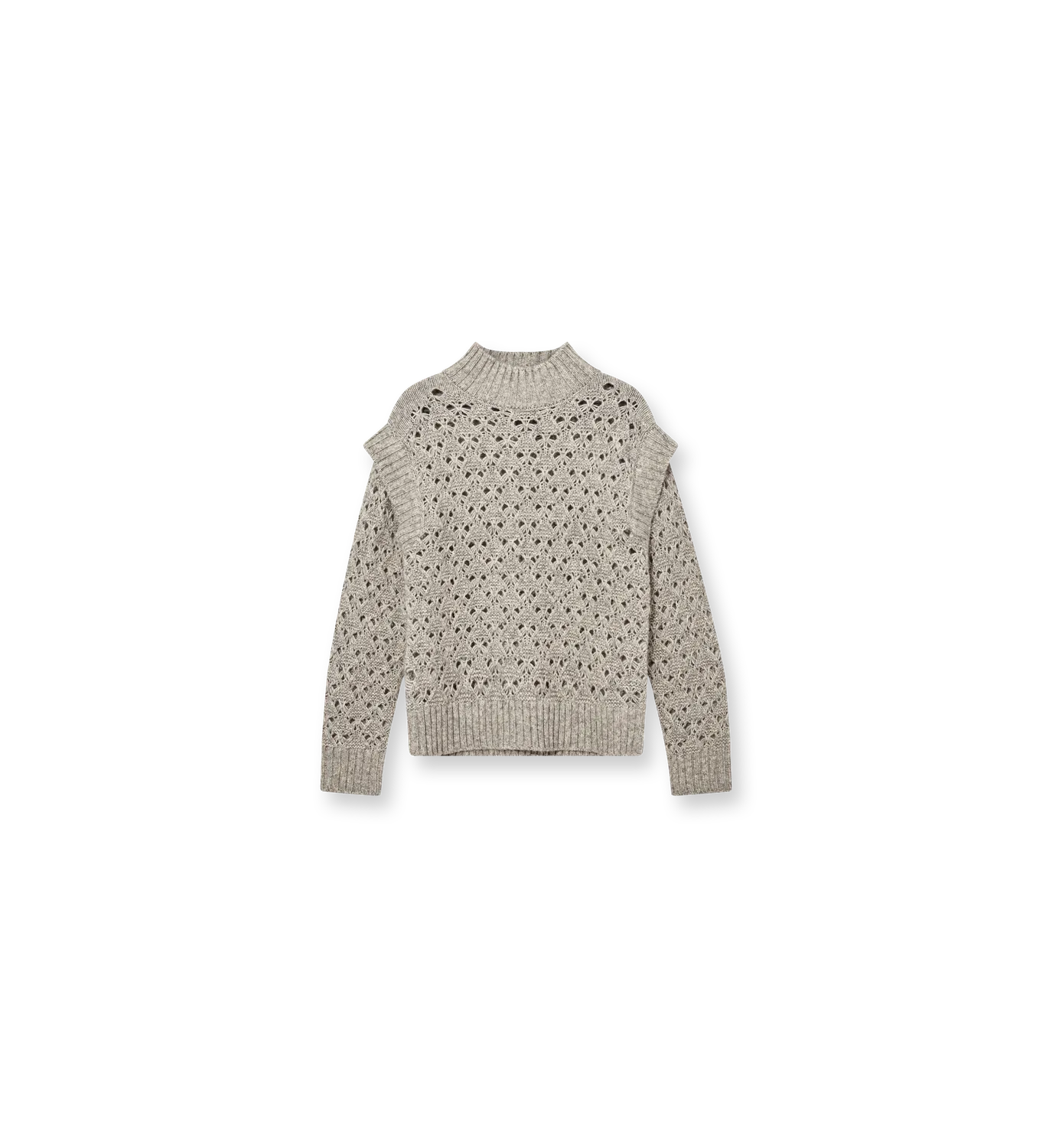 Mos Mosh MMHTrivial Flo Knit Grey Melange meliert