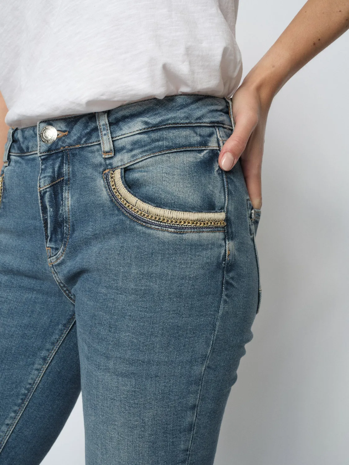 Mos Mosh MMNaomi Mateos Jeans blau Regular Stretch