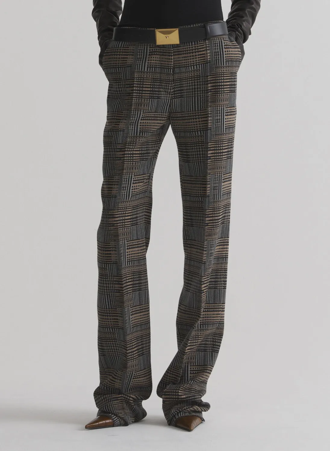 Mugler Low Waist Straight Hose Low Waist