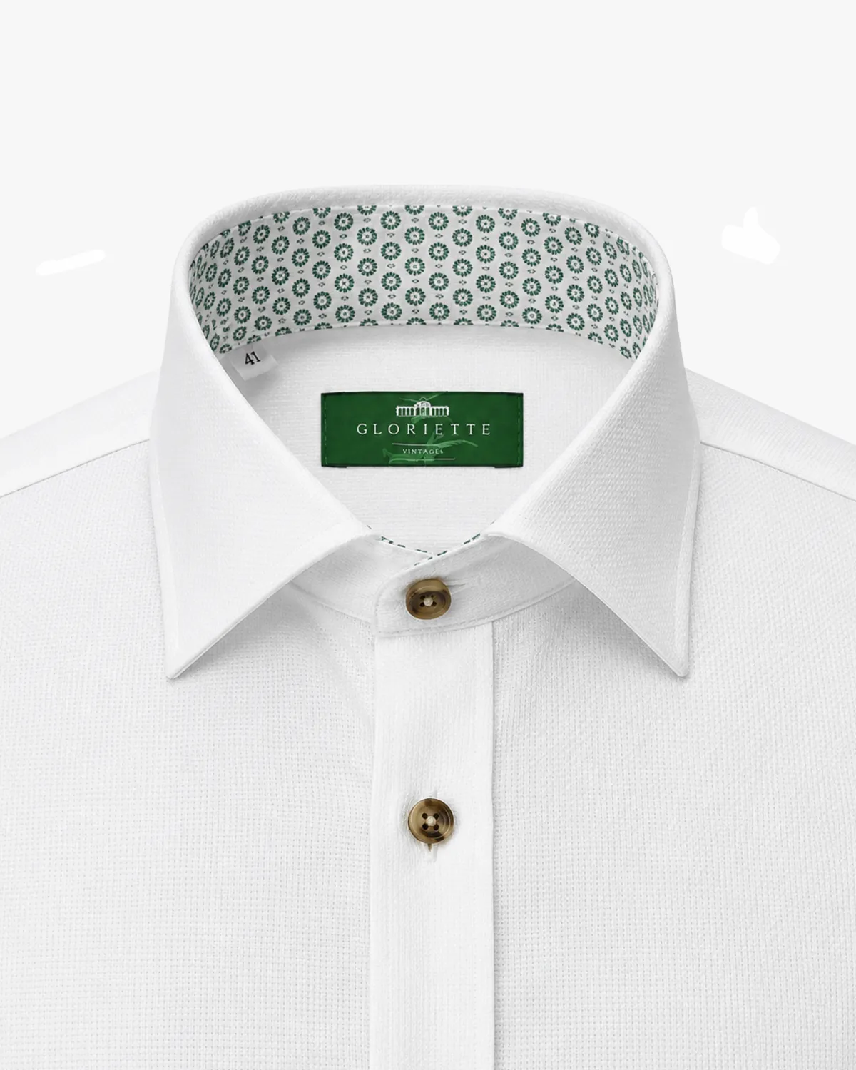 Gloriette Fashion Fit Trachtenhemd weiß Windsor-Kragen