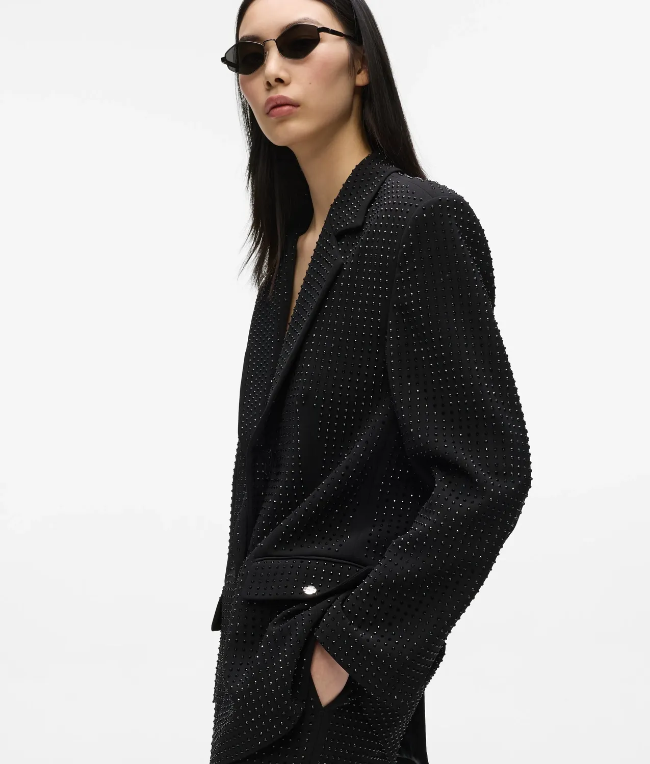 Karl Lagerfeld Rhinestone Blazer Damen 6 mit Strass