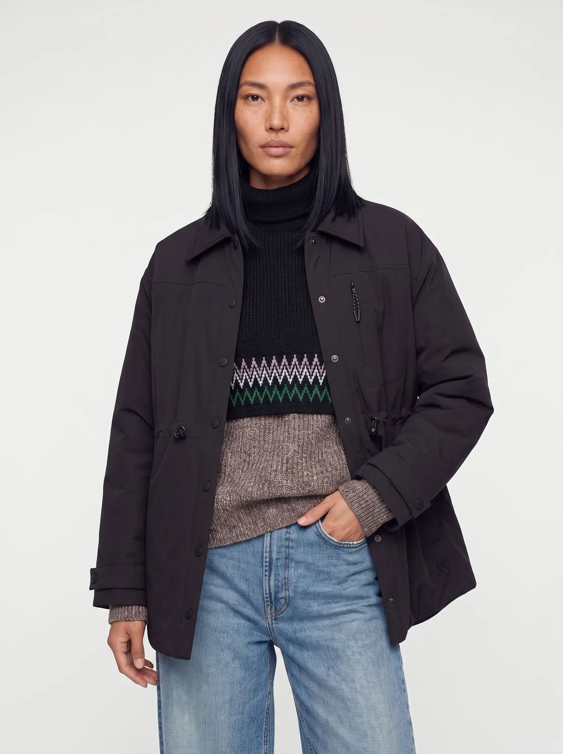Mos Mosh MMHDarling Knit Tube Loop Jacquard Braun