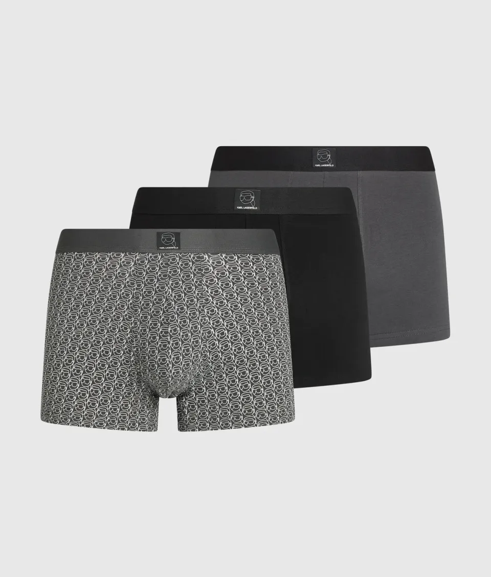 Karl Lagerfeld Ikon Patch Trunks 3er-Pack Baumwolle