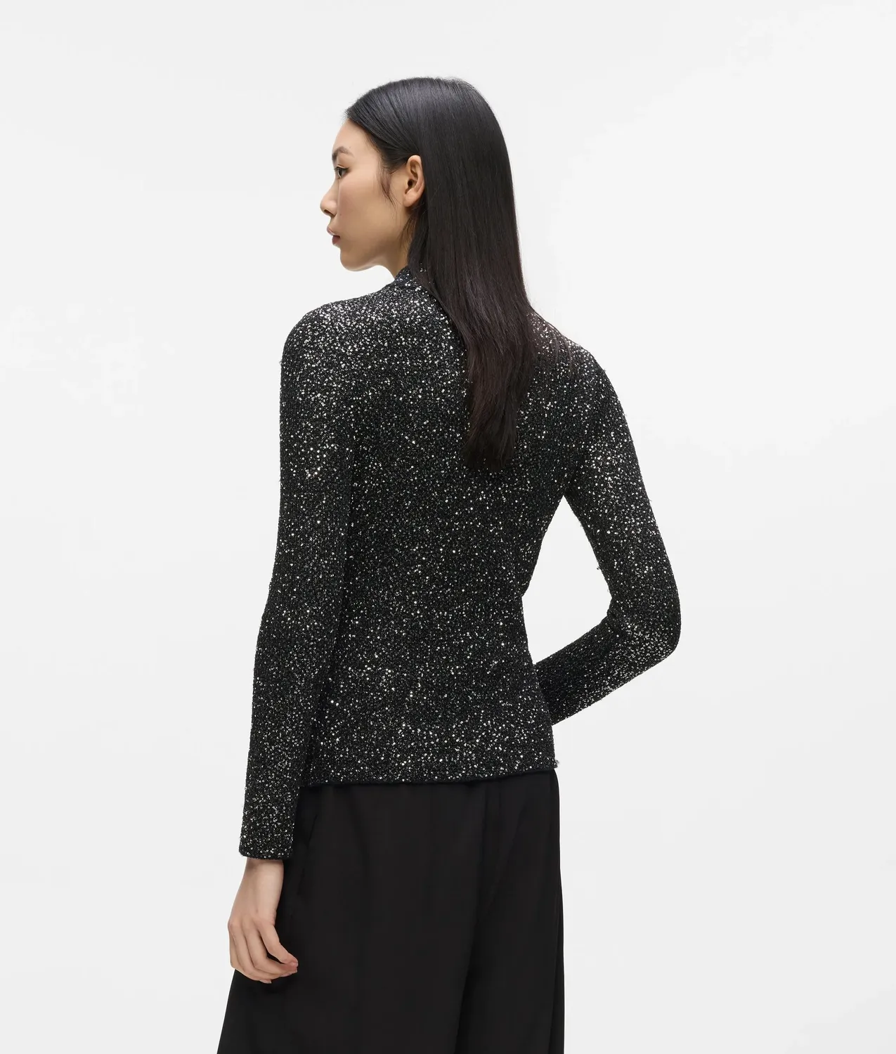 Karl Lagerfeld Stricktop Damen Pailletten