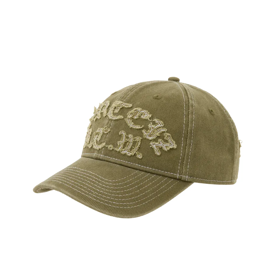 Corteiz Diplomatic Cap Olive mit Kontrastnaht