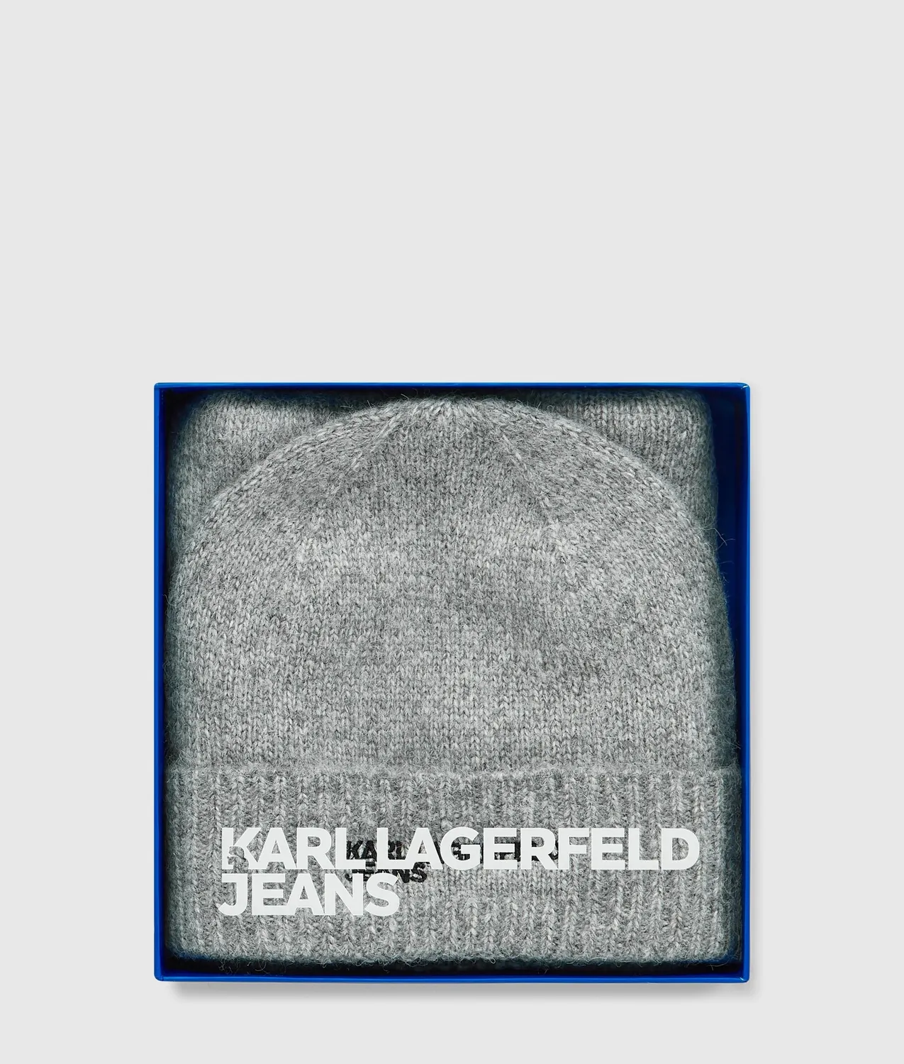 Karl Lagerfeld Jeans Melange Mütze Schal Set One Size