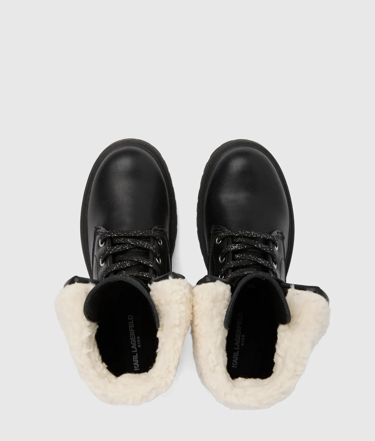 Karl Lagerfeld Shearling Boots Mädchen Schnürung