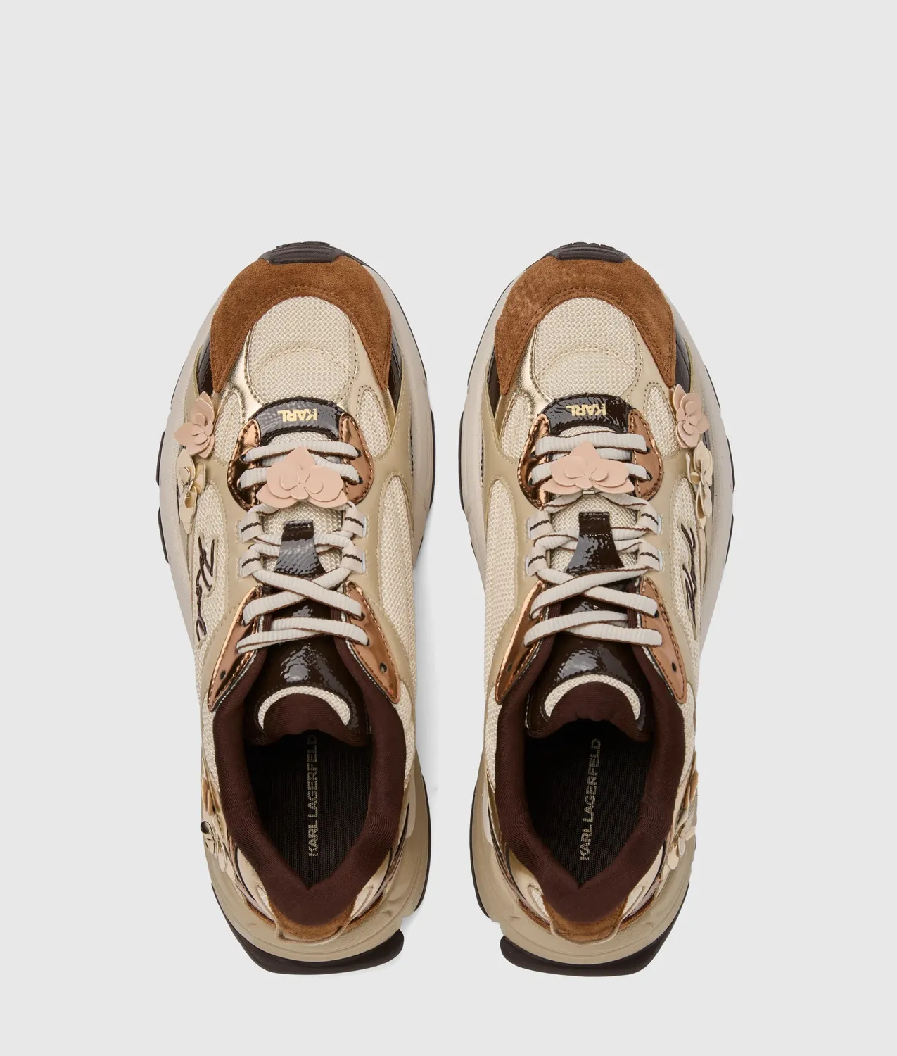 Karl Lagerfeld Eyewear Orion Flora Trim Sneaker Leder