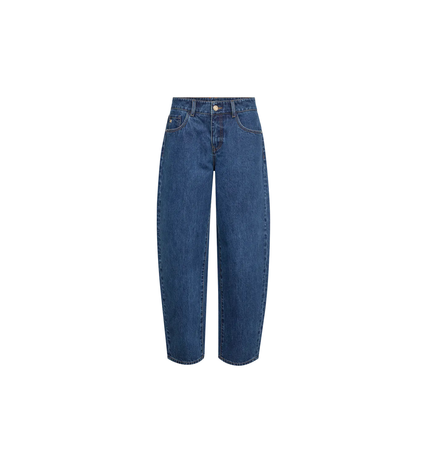 Mos Mosh MMHellen Bernat Barrel Jeans Blau Stickerei