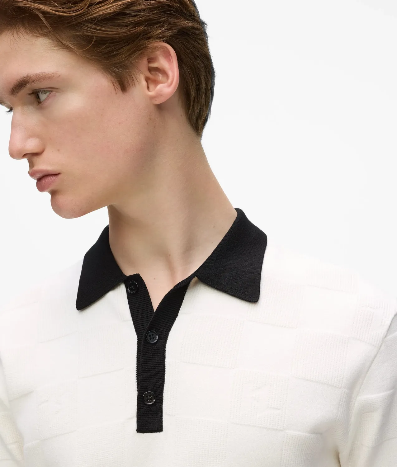 Karl Lagerfeld Monogram Polo kariert Herren