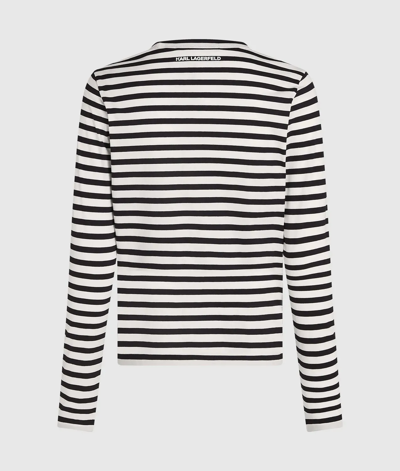 Karl Lagerfeld Ikon Aquarelle Langarmshirt gestreift