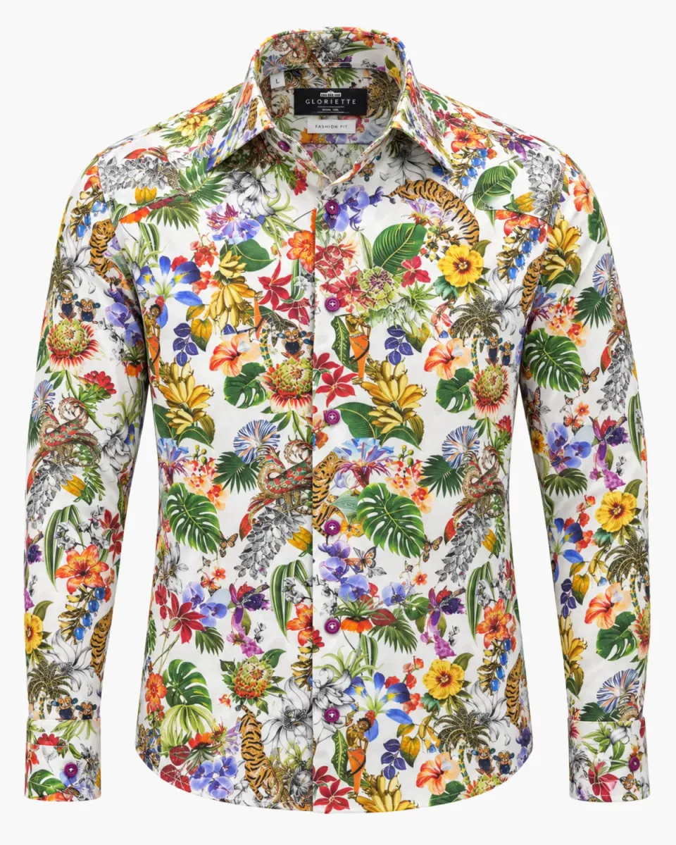 Gloriette Hemd Tropic Fashion Fit tropisch Baumwolle
