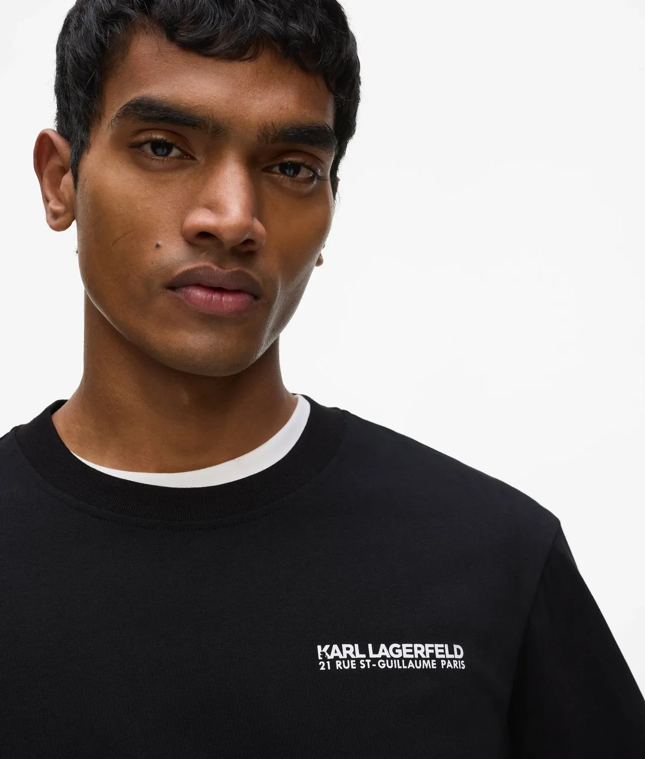 Karl Lagerfeld Rue St-Guillaume Slim T-Shirt Bio-Baumwolle M