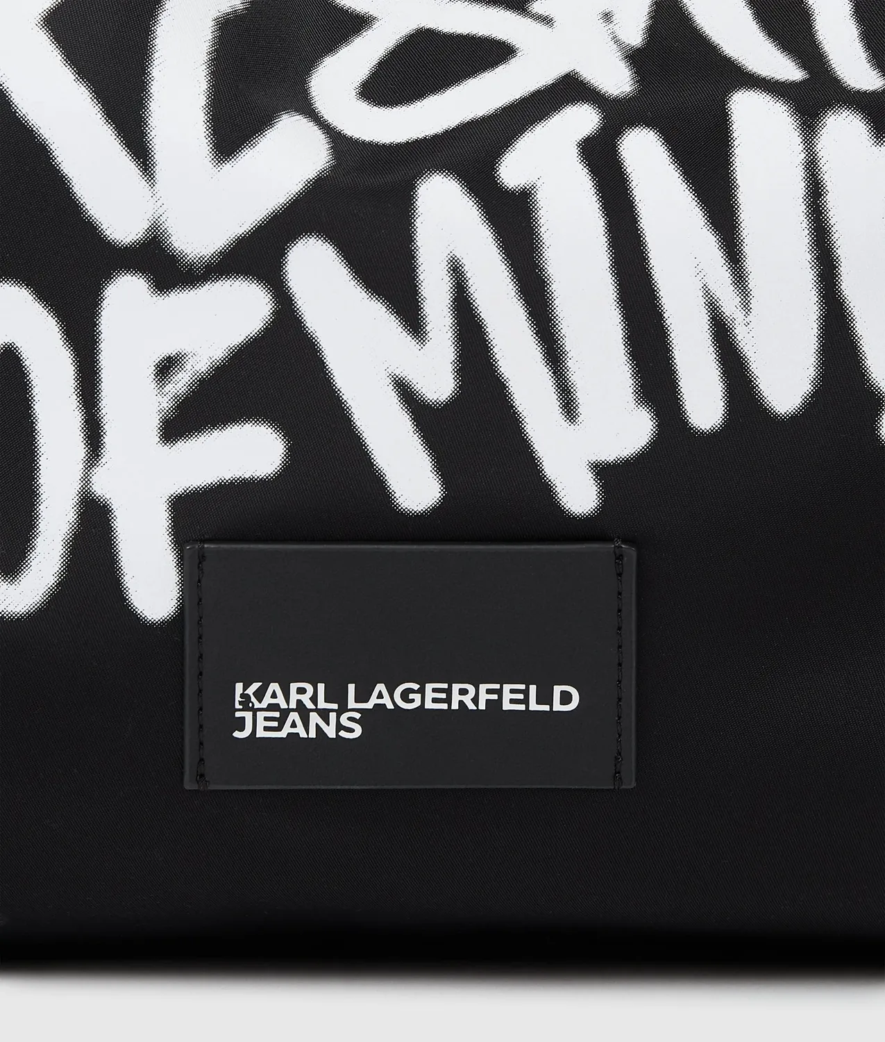 Karl Lagerfeld Slouchy Karl Quote Tote Shopper Nylon