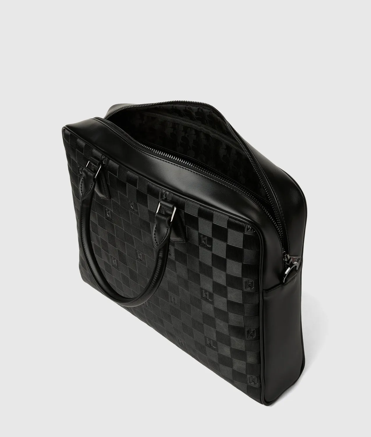 Karl Lagerfeld Monogram Laptoptasche Checkerboard