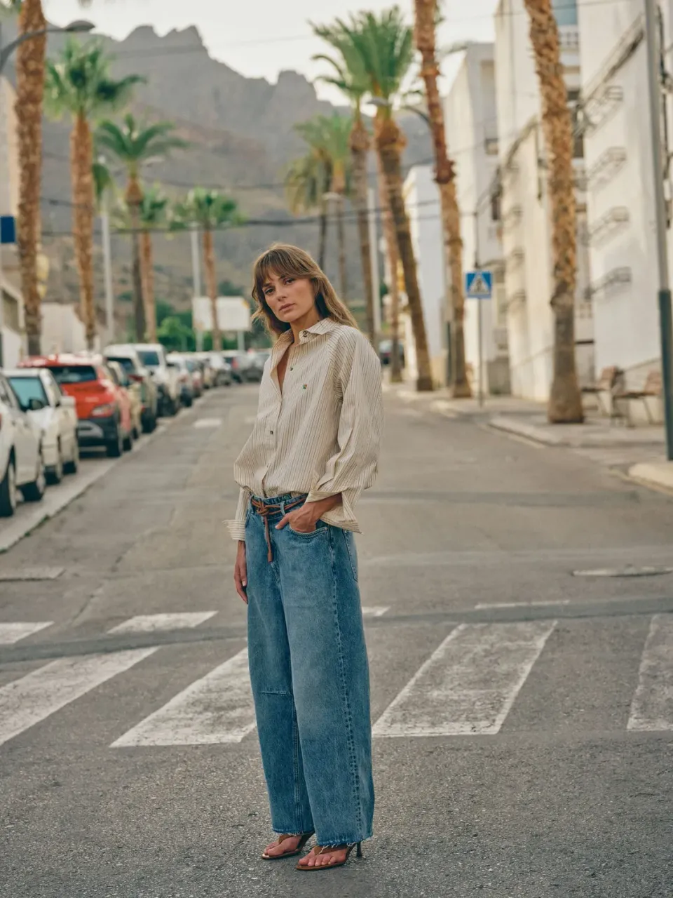 Mos Mosh MMHHope Light Jeans Wide Leg Light Blue Denim