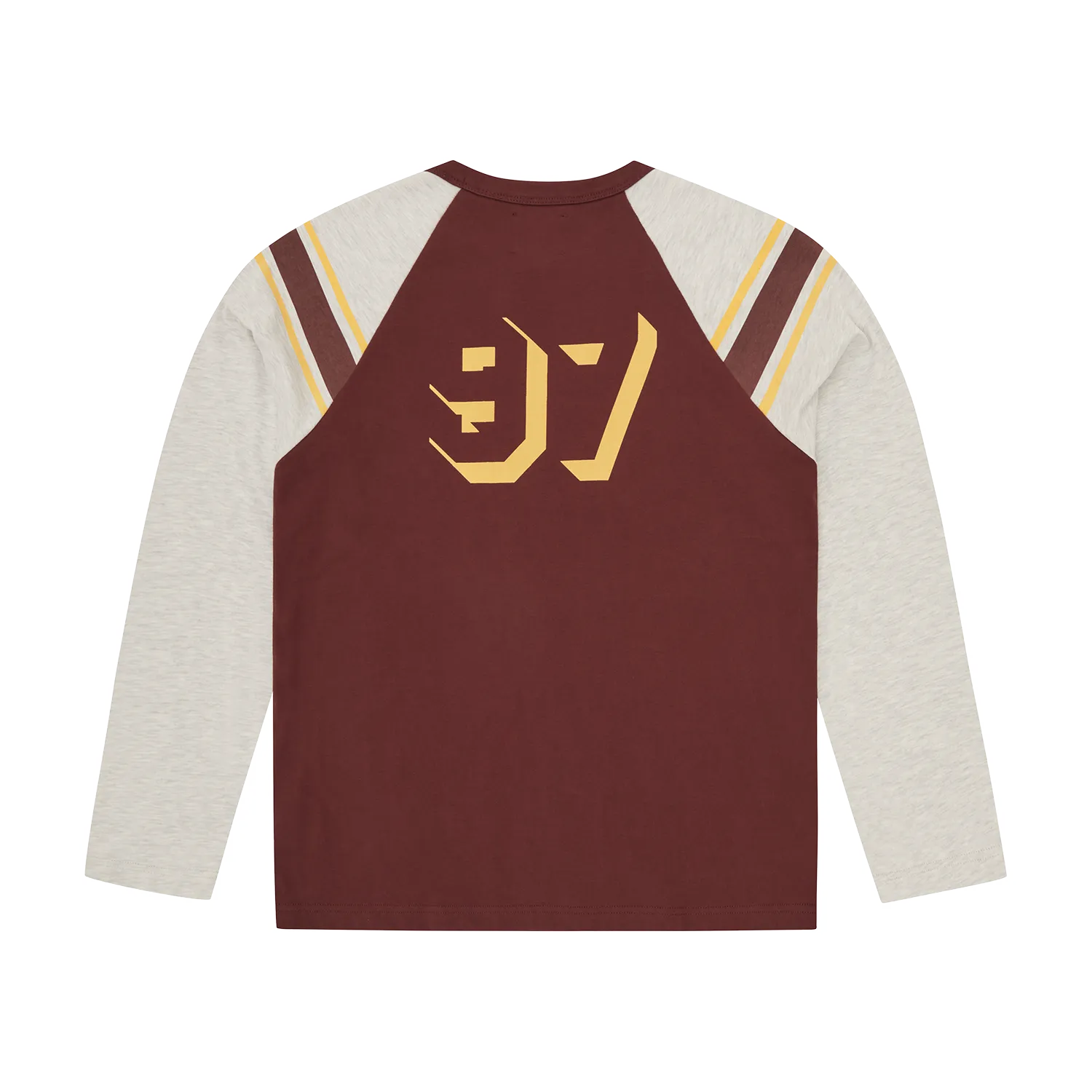 Corteiz 97 Heavyweight Raglan LS Langarmshirt Burgundy Baumwolle