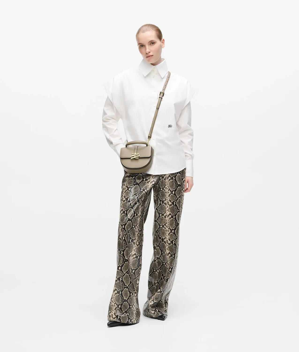 Karl Lagerfeld K/Autograph Henkeltasche Drop Leder