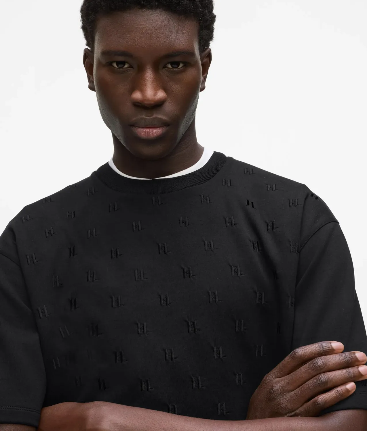 Karl Lagerfeld Monogram Sweater kurzarm Herren
