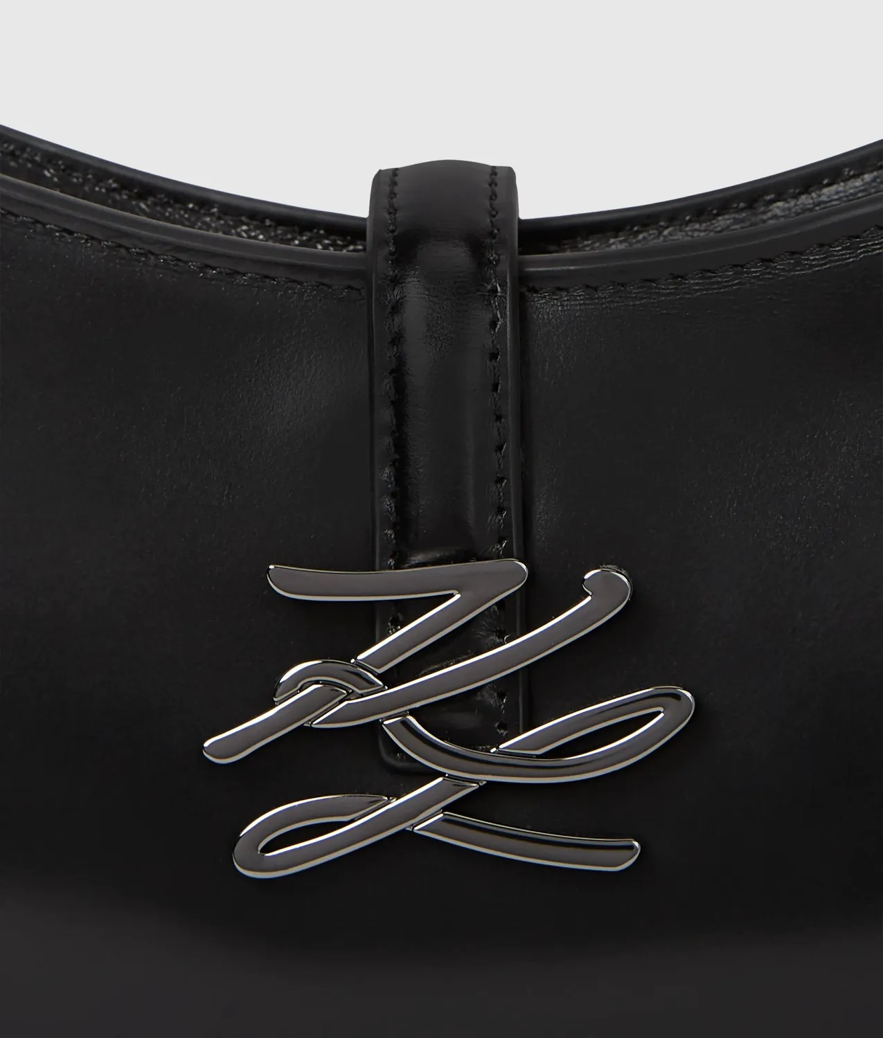 Karl Lagerfeld K/Autograph Drop Small Umhängetasche schwarz Lack