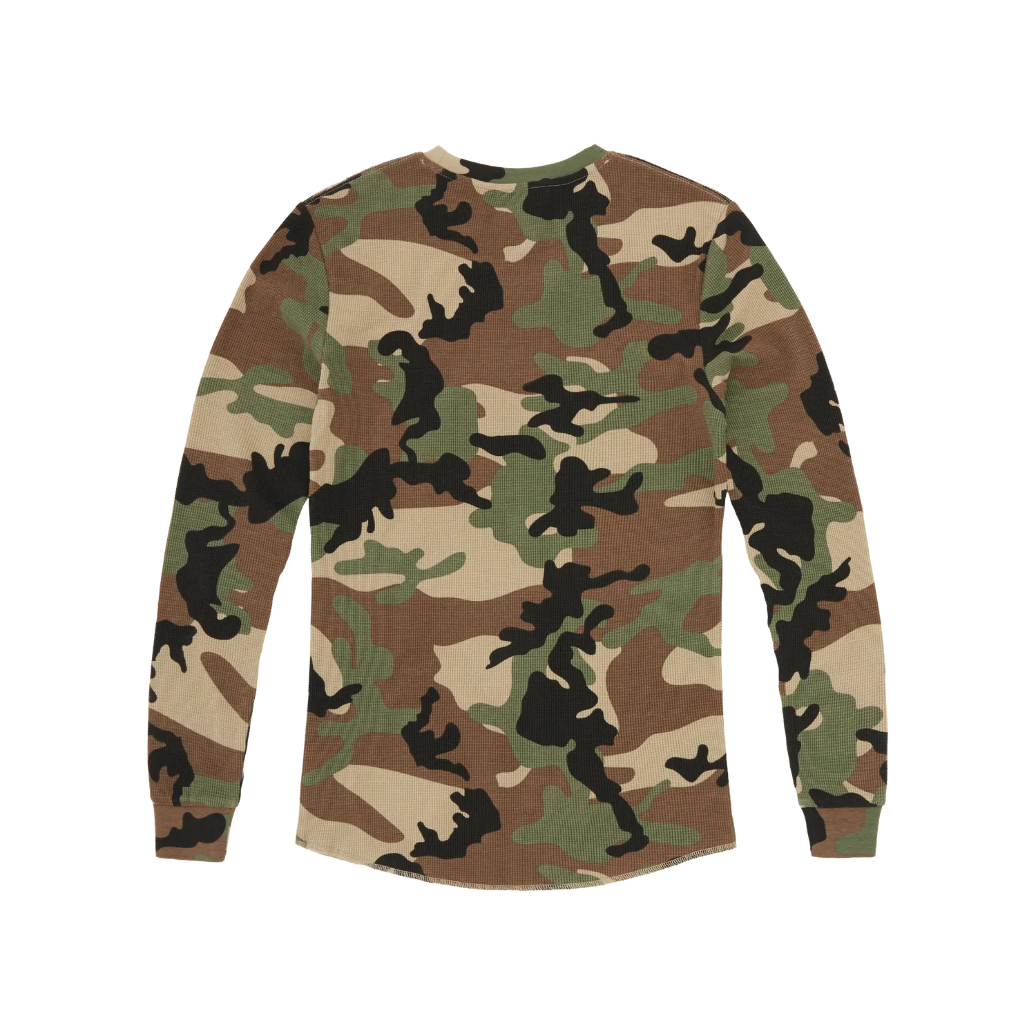 Corteiz Guerillaz Thermal LS Tee Woodland Camo warm