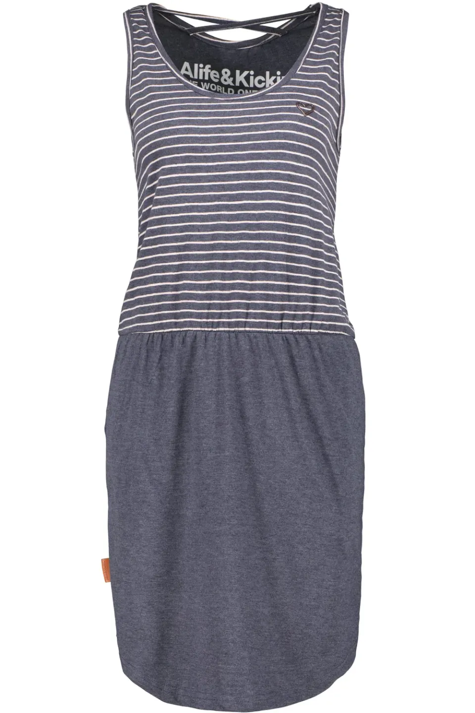 Alife & Kickin RosalieAK Jerseykleid Dunkelblau Print